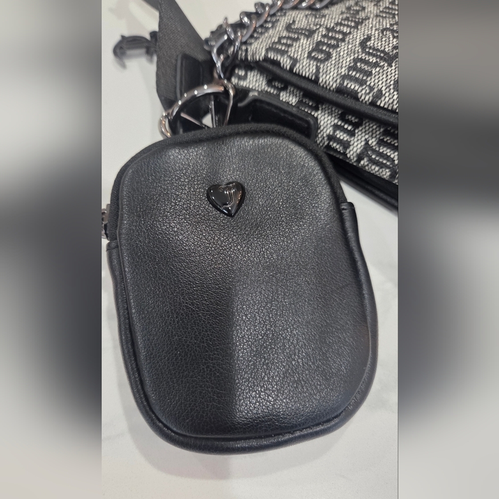 Juicy Couture Black and Gray Messenger Bag - Picture 7 of 12